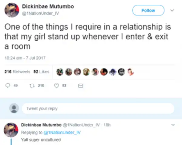 IS THIS RIGHT? See What This Man Expects Of His Girl In A Relationship